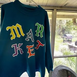 Market vintage upcycled gothic crewneck